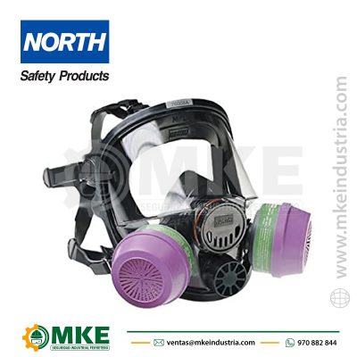 RESPIRADOR CARA COMPLETA SILICONA 760008A - NORTH