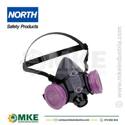 RESPIRADOR MEDIA CARA 7700 2 VIAS - NORTH