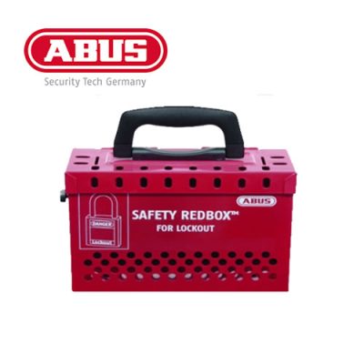 Caja Portátil de Acero Color Rojo Abus