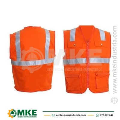CHALECO DRILL NARANJA