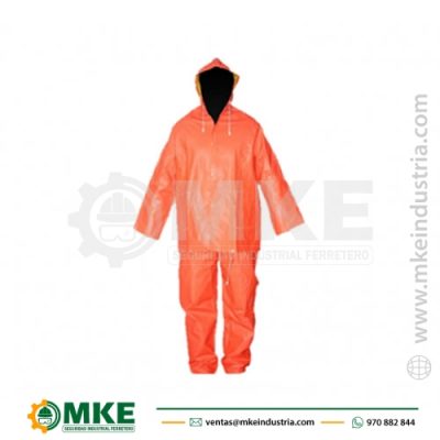 CASACA/PANTALÓN PVC COLOR NARANJA