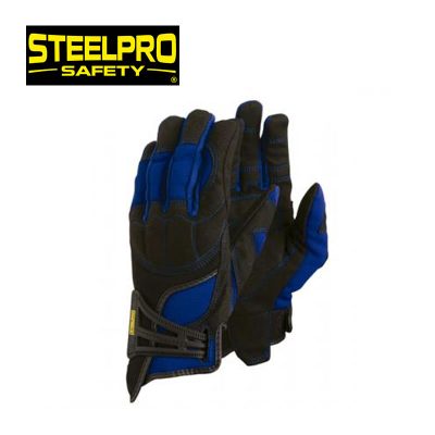 GUANTE ANTIVIBRACIÓN AZUL STEELPRO