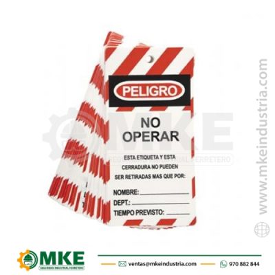 TARJETA NO OPERAR LOCK OUT PACK -25