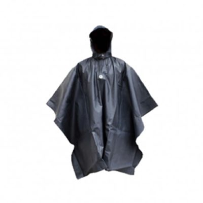 Poncho de Tela Enjebada Negro