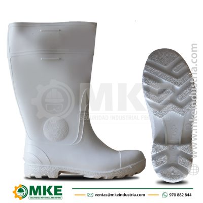 Bota de PVC Punta Acero Blanca Segusa