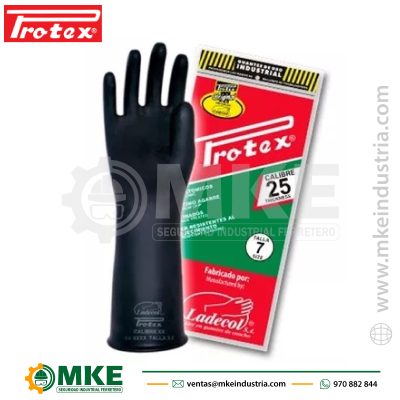 Guante De Jebe Protex Calibre 25
