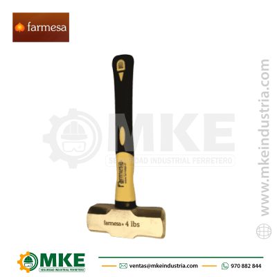 Comba de Bronce 4 Lb Fibra De Vidrio 12″ Farmesa