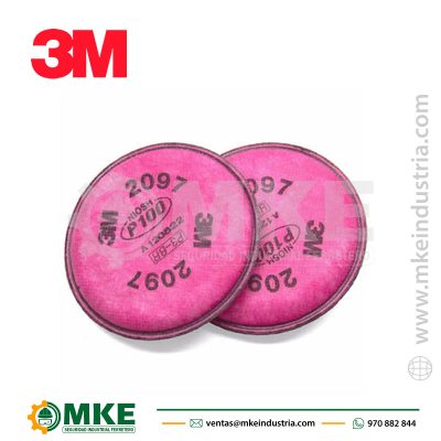 FILTRO 3M 2097, P 100 NIVELES MOLESTOS DE VAPORES ORGÁNICOS Y OZONO