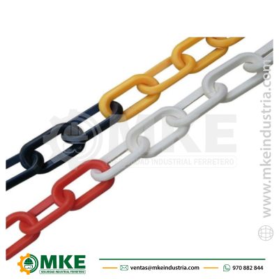 Cadena De Pvc Rojo/Blanco – Amarillo/Negro