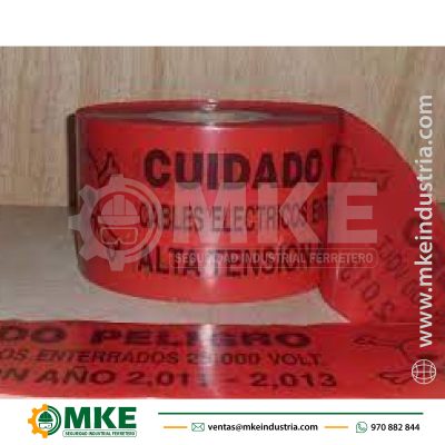 Cinta Peligro Baja Tensión (Rojo)