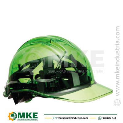 PV64 – Casco Peak View Plus con ruleta Portwest Verde