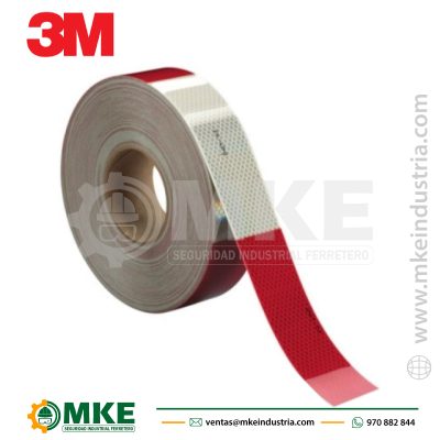 Cinta Reflectiva 3M Rojo Y Blanco