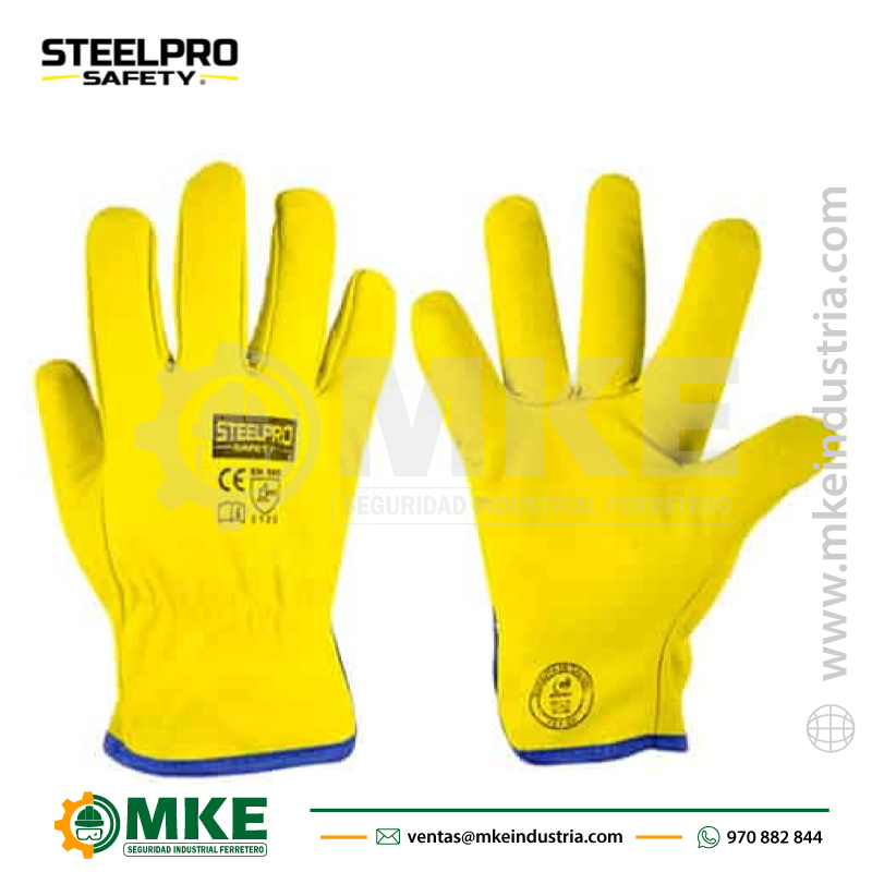 Guante Cuero Puño Corto Steelpro