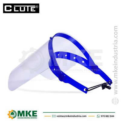 Protector Facial Levantable Azul Clute