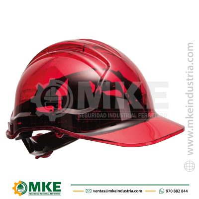 PV64 – Casco Peak View Plus con ruleta Portwest Rojo