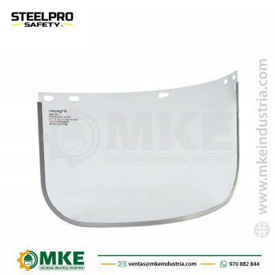 Visor de Policarbonato con filo de aluminio STEELPRO