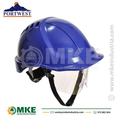 Casco Endurance Plus Visor PW54 Portwest Azul
