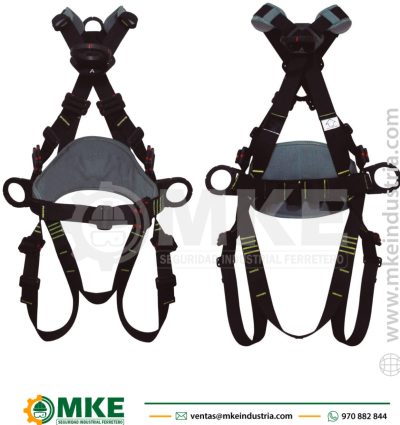 Arnés Integral para Arco Eléctrico, con Apoyo Lumbar de 4 Anillas Y 7 Hebillas- I4A7Hrae -Hauk