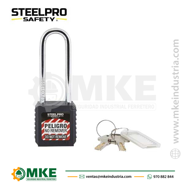 Candado Steelpro X10 Long Negro