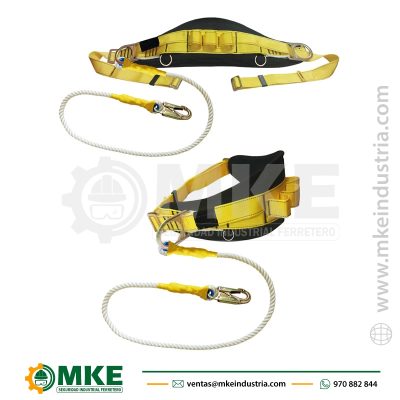 Cinturón de Posicionamiento con Línea de Conexión Incorporada de 1.80 M-Hauk