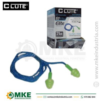 Tapon Auditivo Elite TPR en Bolsa-Clute