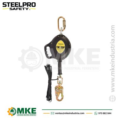 Bloque Retráctil de 6 metros Cable 20FT-Steelpro