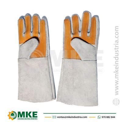 Guantes de Cuero Cromo de Soldador 18″