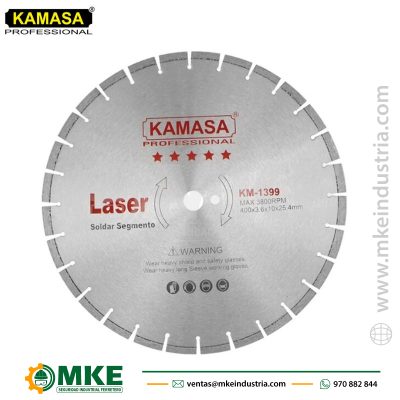 Disco Diamantado Segmentado 16″ (400 mm) P/Concreto Kamasa KM1399