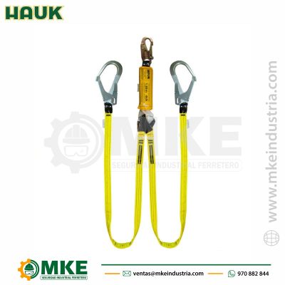 LÍNEA DE VIDA DOBLE, CON AMORTIGUADOR DN2G-HAUK