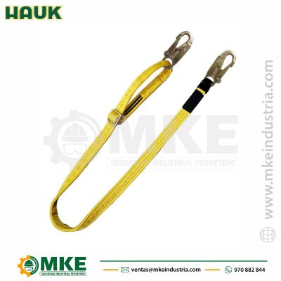 LÍNEA DE CONEXIÓN REGULABLE DE 1.80 M, DE CINTA POLIÉSTER Y 2 GANCHOS DE 3/4″ HAUK -XN1PR