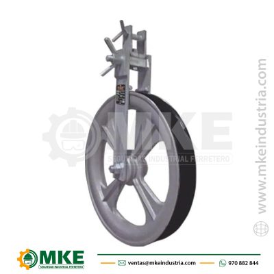 POLEA DE ALUMINIO P/TENDIDO 24″ VULCANIZADA AL HORNO