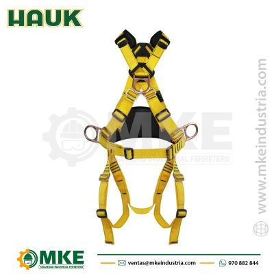 Arnés Integral de 4 Anillas con Apoyo Lumbar Hauk I4A7Hr