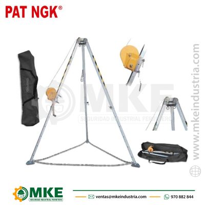 TRIPO DE ALUMINIO PARA RESCATE + WINCHE MANUAL HD-240-20 PAT NGK
