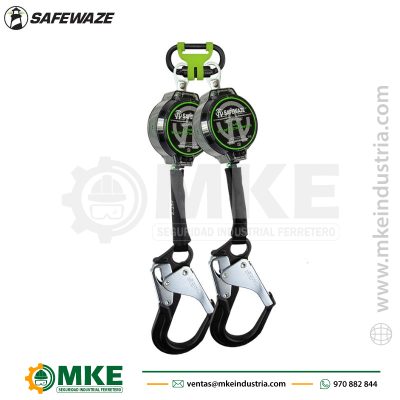 Bloque Retráctil doble 7ft 2 metros 019-5127 SafeWaze