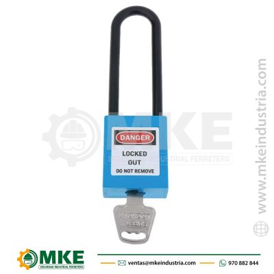 Candado de Bloqueo Dieléctrico 3″ 76mm Azul Loto Master