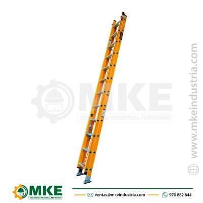 Escalera Fibra Tipo Telescopica 16 Pasos Hesc-Fv-2-16 Horn