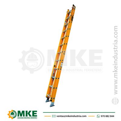 Escalera Fibra Tipo Telescopica 10 Pasos Hesc-Fv-2-10 Horn
