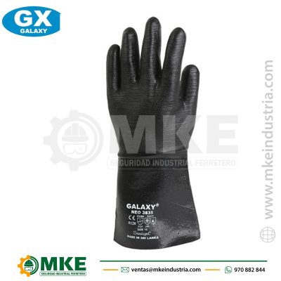 GUANTES DE NEOPRENE GALAXY NEO 3835 CORRUGADO DE 14″