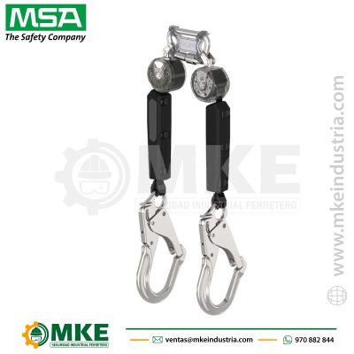 BLOQUE RETRACTIL V-TEC DOBLE CON GANCHO ESCALA AL36CL, 1.8 METROS DE CINTA-VTOHW-012-RA-A-MSA