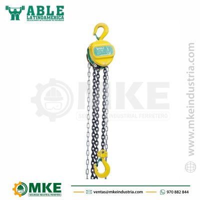 TECLE MANUAL DE CADENA ABLE-1.00TON