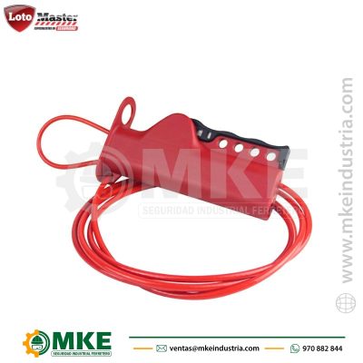 Cable de Bloqueo Ajustable de Acero,5mmx2.5M-Loto Master