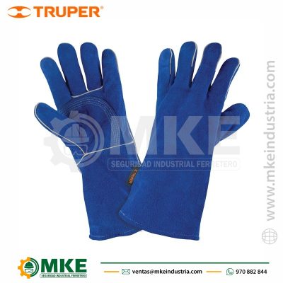 Guantes de Soldador, Reforzados, Azules, 15246 -TRUPER