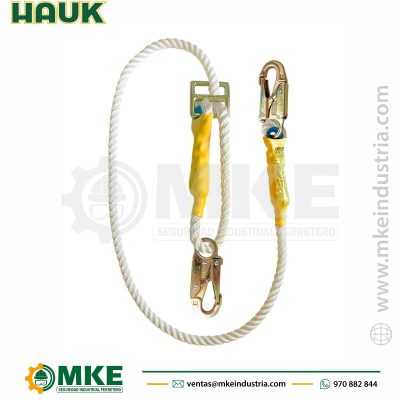 Línea De Conexión Regulable De Cabo Torcido De 5/8″ Con Dos Ganchos De 3/4″ de 1.80 M – Hauk XC1PR