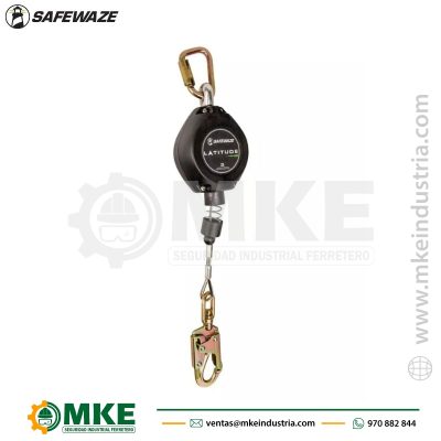 Retráctil de11 Ft (3.4)Metros de Cable Safewaze FS-FSP1211-G