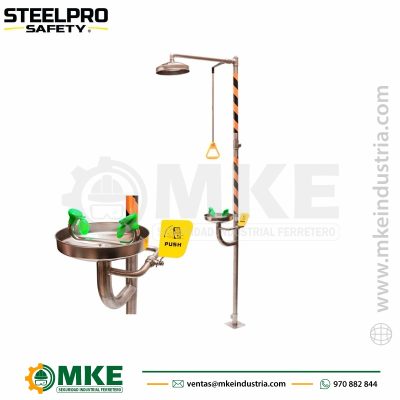 Ducha Lavaojos Inox Bd-560A – Steelpro