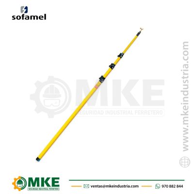 Pertiga Telescopica 420kv 2.30-12.00mts 6 Cuerpos