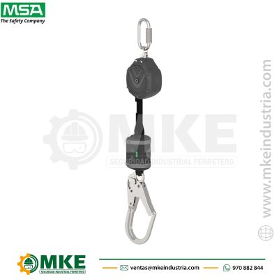 BLOQUE RETRÁCTIL PFL V-SHOCK DE 1.8 MTS, CINTA, MSA VSOHW-011-NF-A