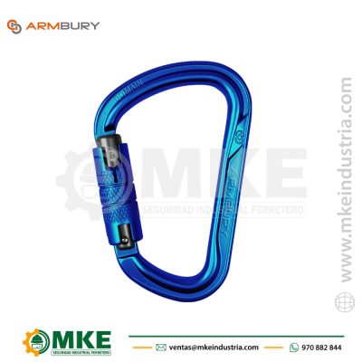 Mosquetón Ergonómico D Aluminio DOMAIN AG – 4131334 ARMBURY