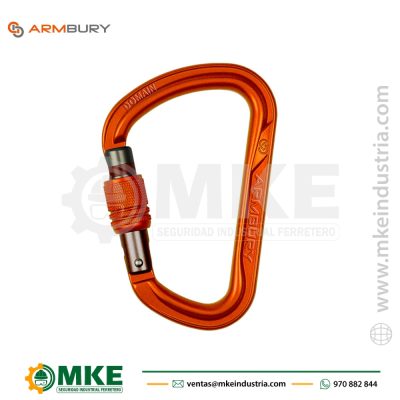 Mosquetón Ergonómico D Aluminio DOMAIN SG – 4131314 ARMBURY