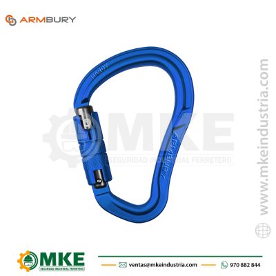 Mosquetón Ergonómico HMS Aluminio HARDY AG – 4131234 ARMBURY